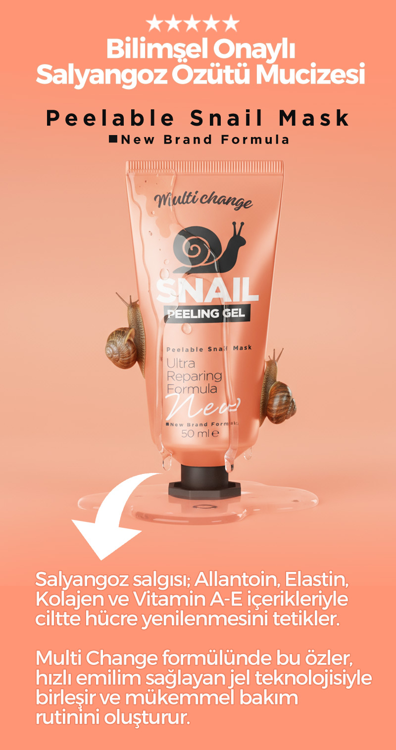 Salyangoz Özlü Cilt Onarım Jeli Kutusu